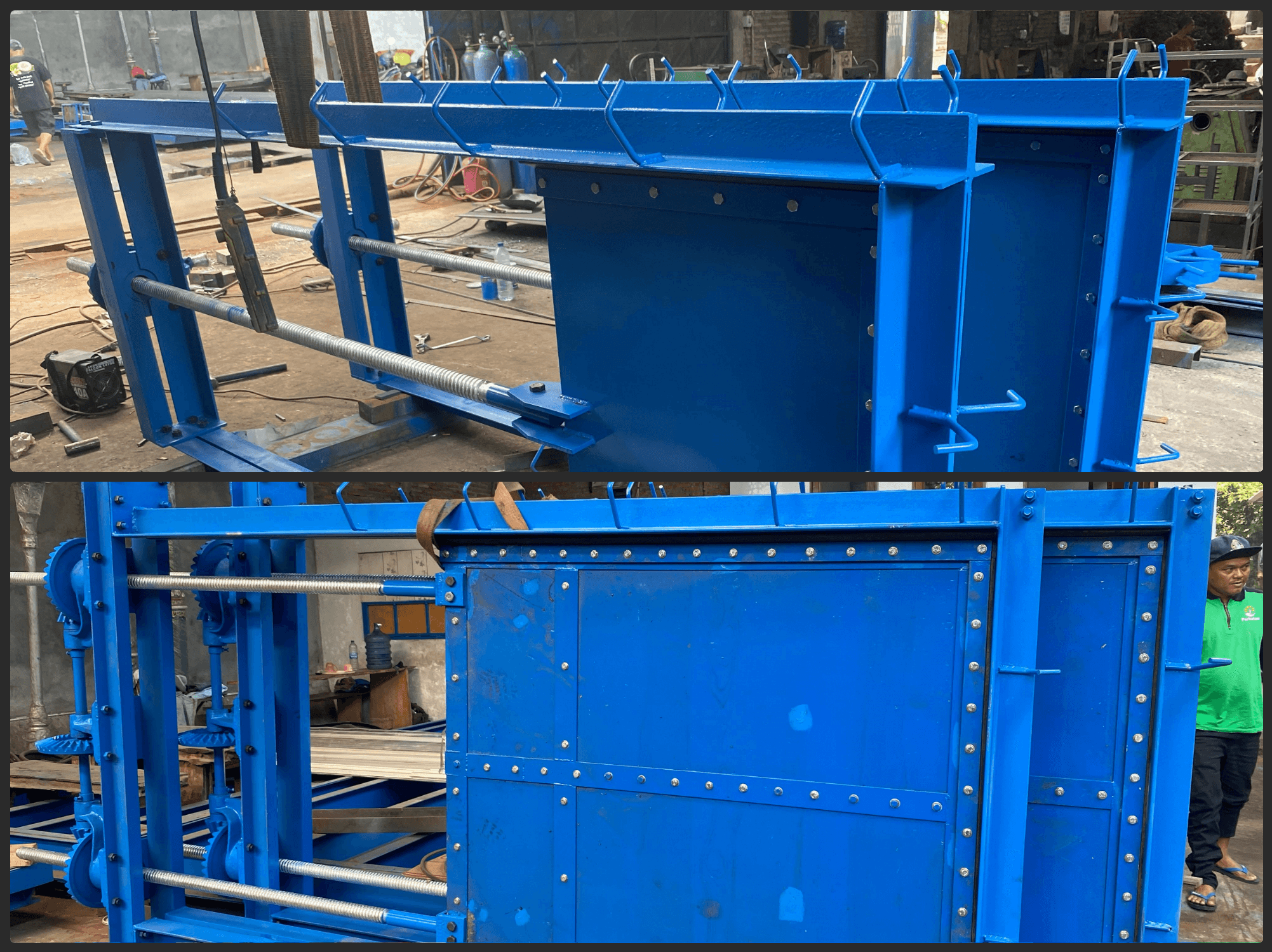 Pintu Air Gearbox Double dan Single